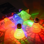 Ettsollp Led Shuttlecocks 6pcs/set Luminous Badminton Balls Led Foamed Plastic Sport Badminton Colorful Light-up Shuttlecocks Children Led Badminton Set